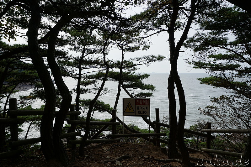 Wanderung über den Horyonggoksan Berg (호룡곡산) von Gwangmyeong nach Hanagae auf der Insel Muuido, Korea