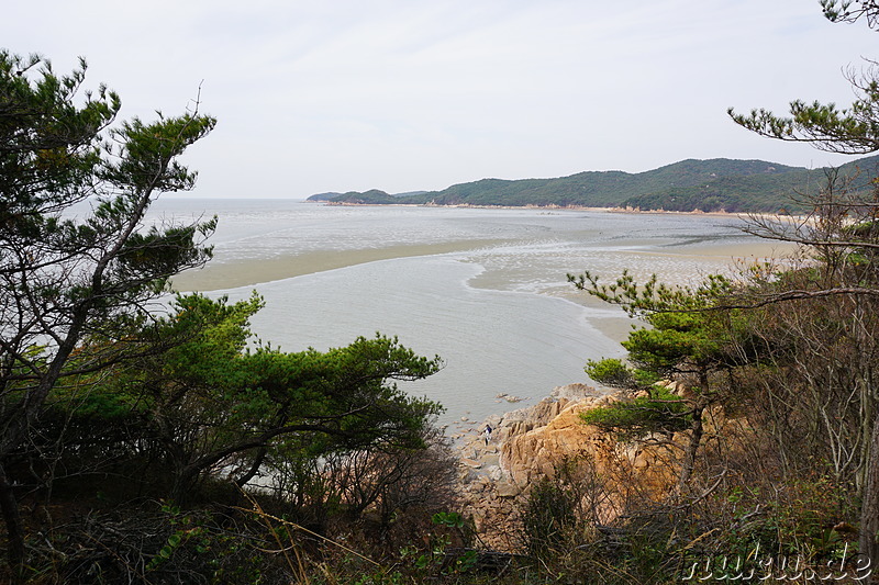 Wanderung über den Horyonggoksan Berg (호룡곡산) von Gwangmyeong nach Hanagae auf der Insel Muuido, Korea