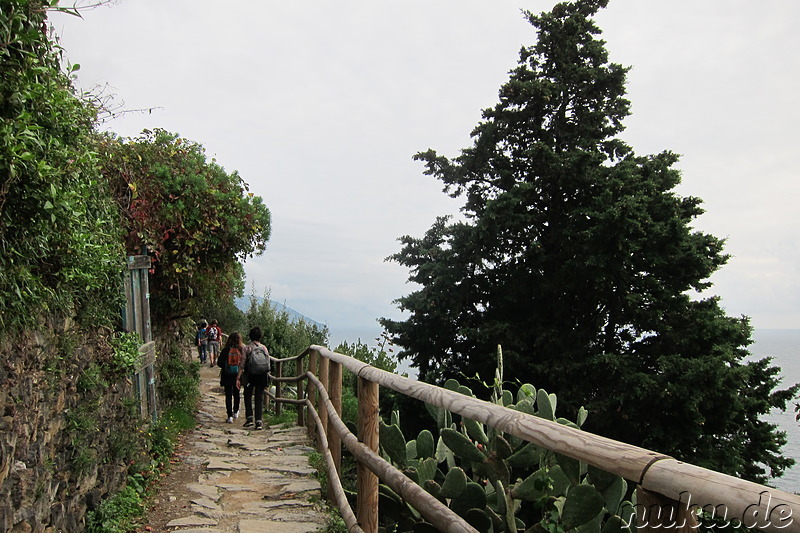 Wanderung von Vernazza nach Corniglia in Italien