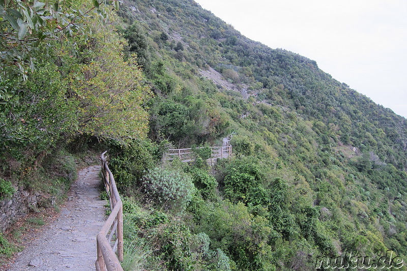 Wanderung von Vernazza nach Corniglia in Italien