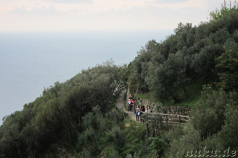 Wanderung von Vernazza nach Corniglia in Italien