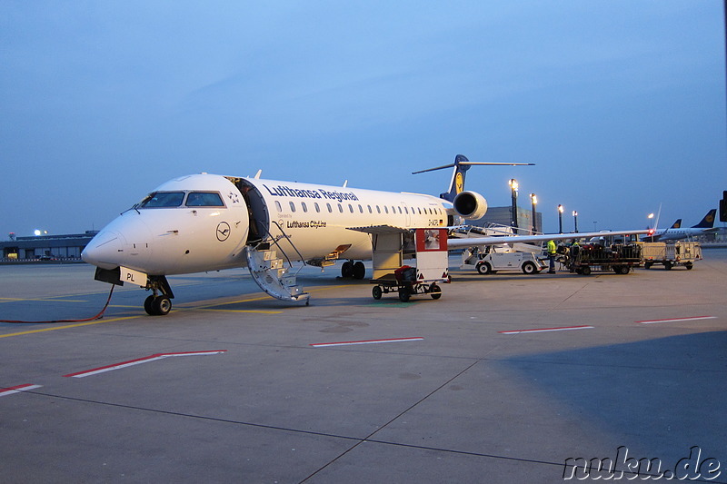 Warten auf den Abflug nach Porto