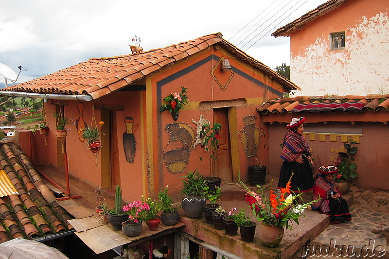 Weberei in Chinchero, Urubamba Valley, Peru