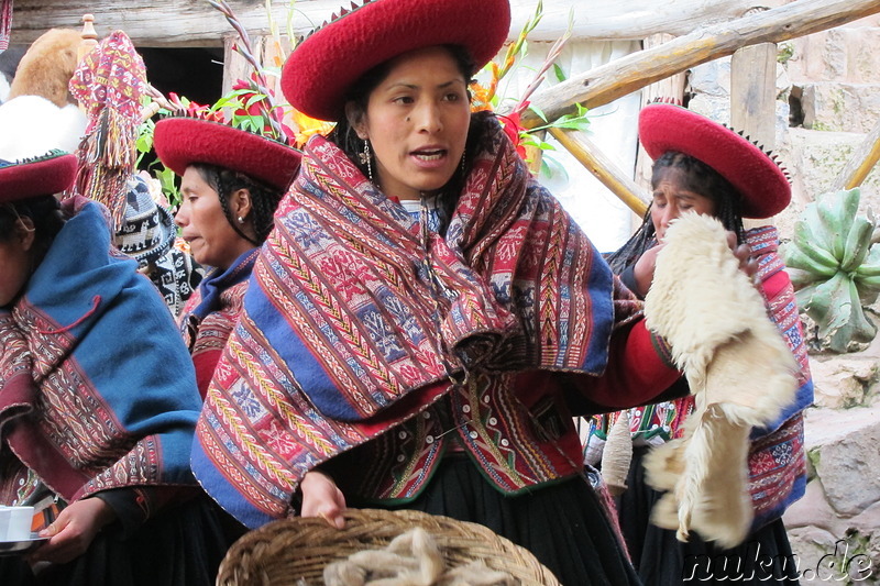 Weberei in Chinchero, Urubamba Valley, Peru