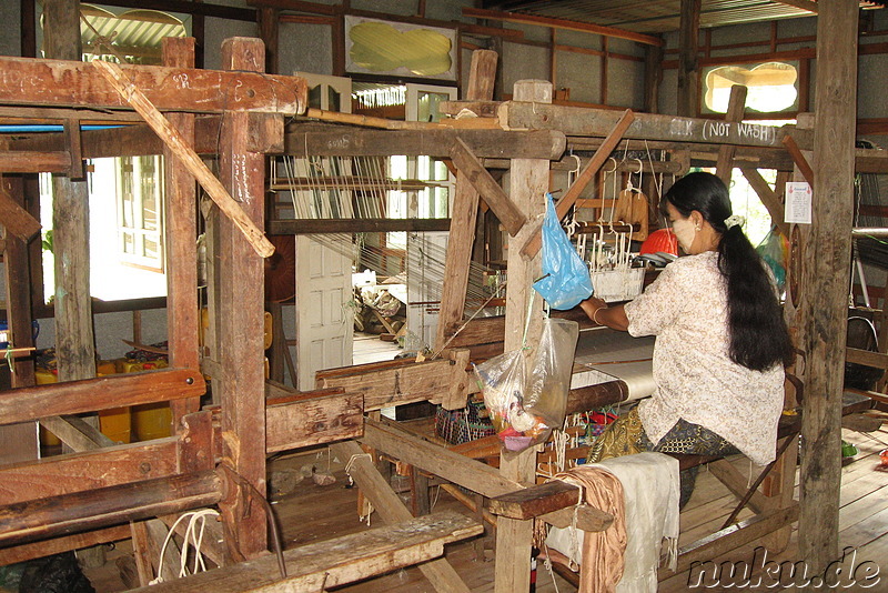 Webstube in In Phaw Khone, Inle Lake, Myanmar