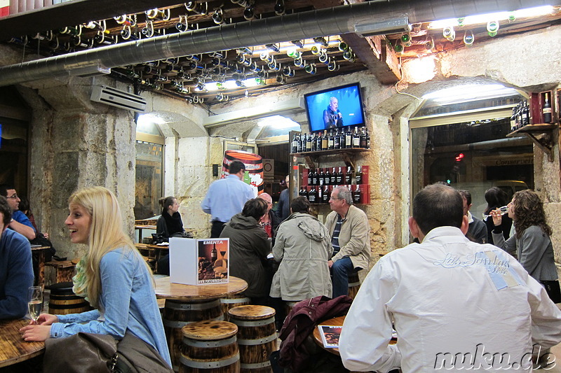 Weinbar in Lissabon, Portugal