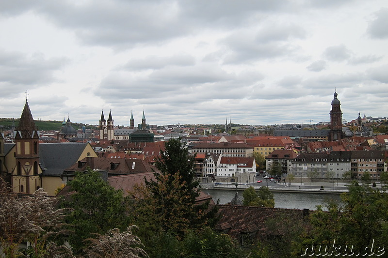 Weinwanderweg in Würzburg, Bayern