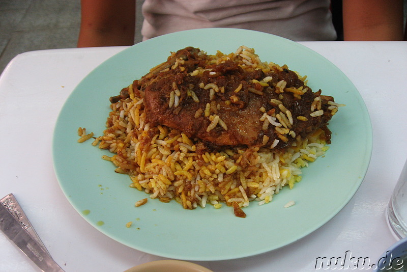 Weiteres Curry-Gericht im Nila Biryani Shop in Rangoon