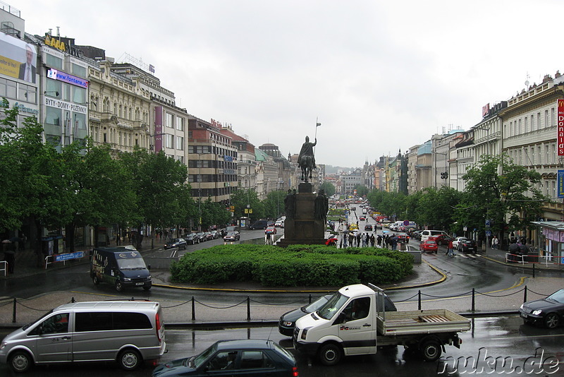 Wenceslas Square in Prag, Tschechien