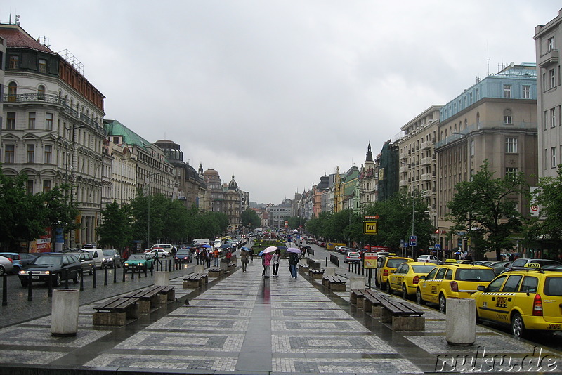 Wenceslas Square in Prag, Tschechien