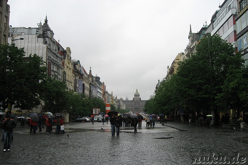 Wenceslas Square in Prag, Tschechien