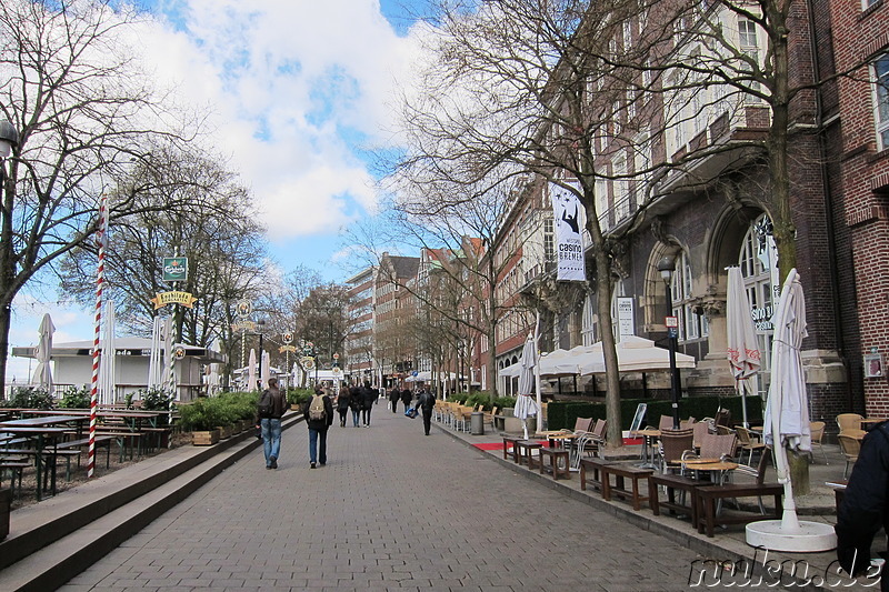 Weserpromenade Schlachte in Bremen, Deutschland