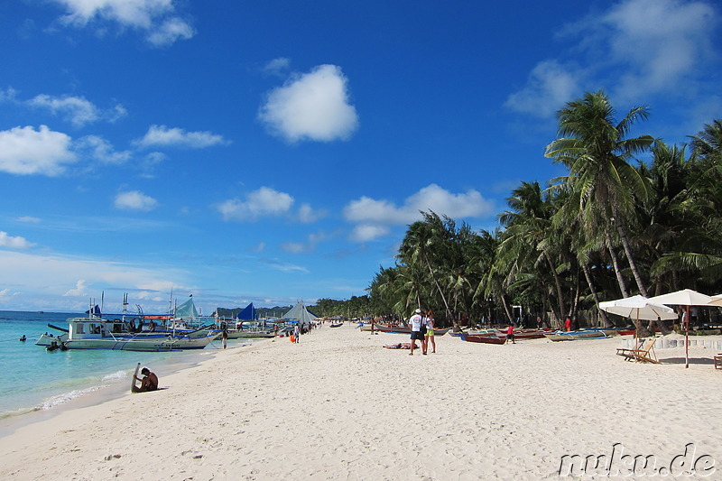 White Beach auf Boracay, Philippinen