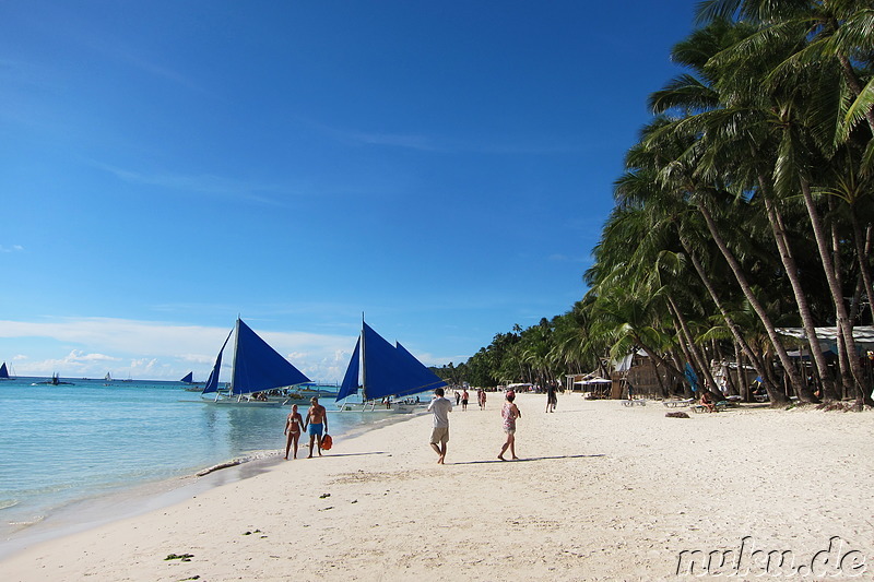 White Beach auf Boracay, Philippinen