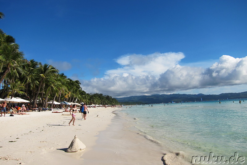 White Beach auf Boracay, Philippinen