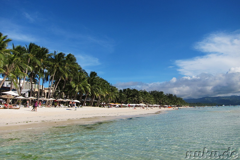 White Beach auf Boracay, Philippinen