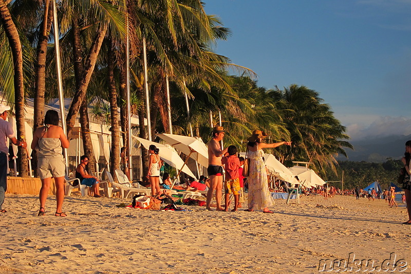 White Beach auf Boracay, Philippinen