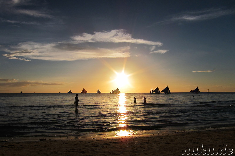 White Beach auf Boracay, Philippinen