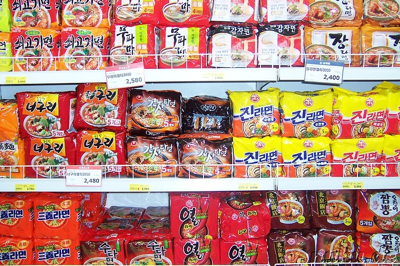 WIchtiger Bestandteil der koreanischen Esskultur: Instant-Nudeln (Ramyeon)