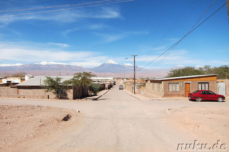 Wohnviertel hinter dem Sportfeld, San Pedro de Atacama, Chile