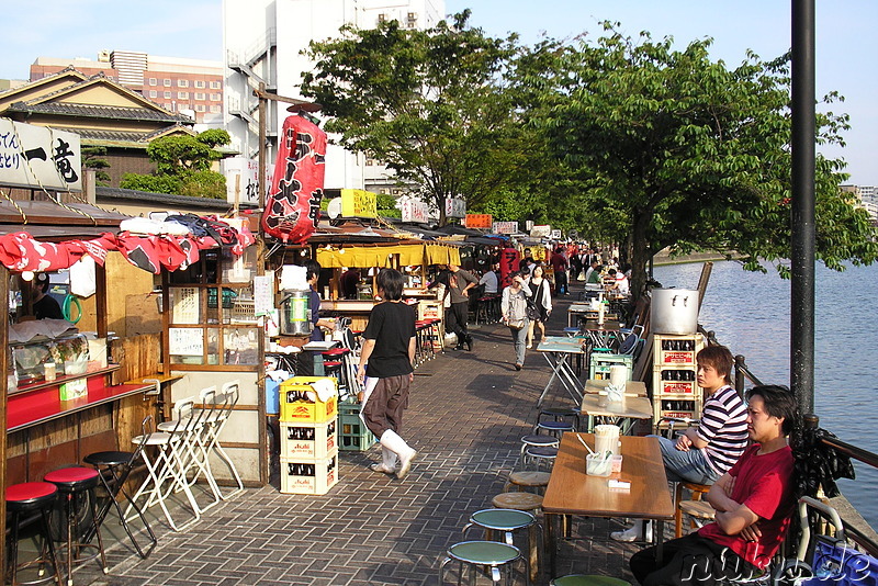 Yatai food stalls in Fukuoka, Japan