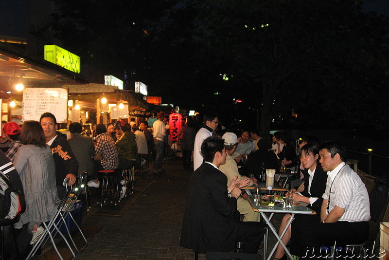 Yatai food stalls in Fukuoka, Japan